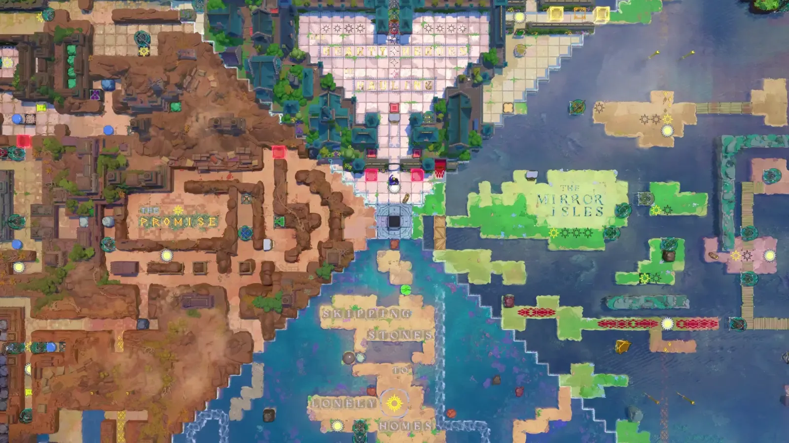 Order of the Sinking Star Demo Map: Areas and Order