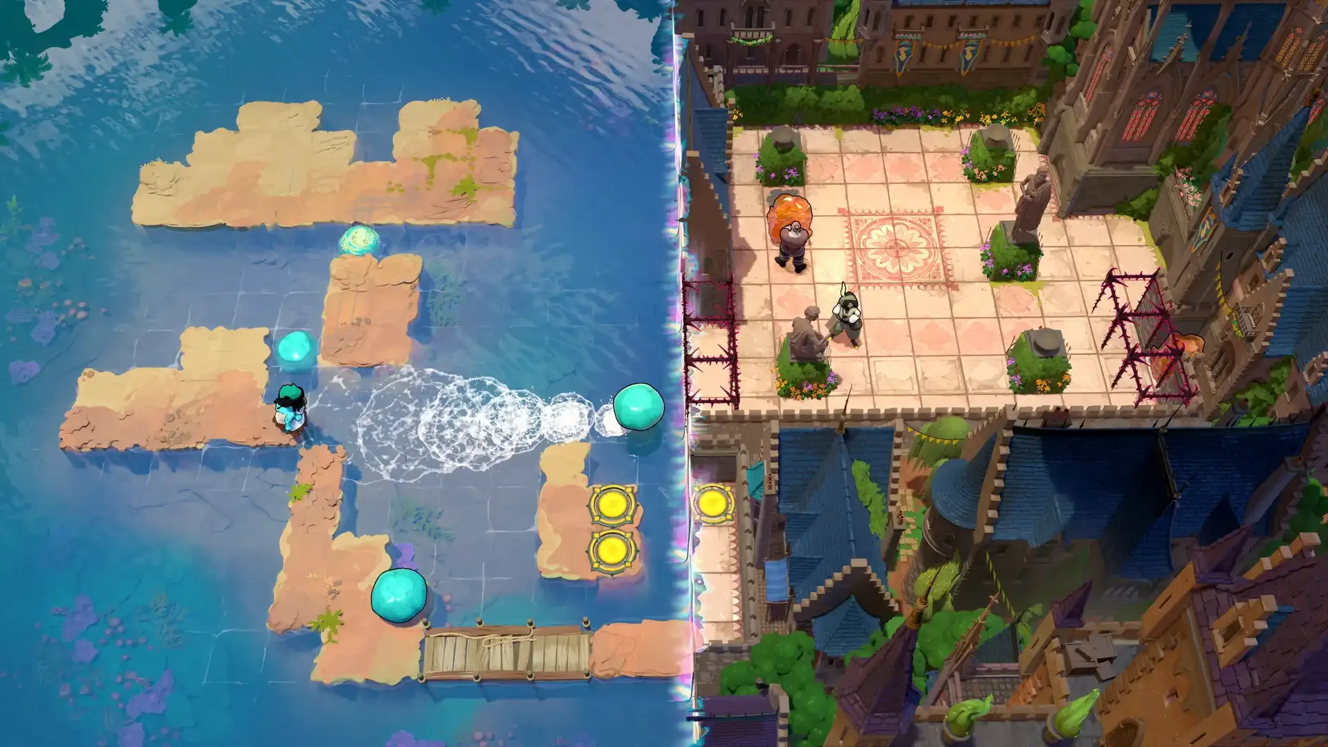 Skipping Stones and River Routing in the South World